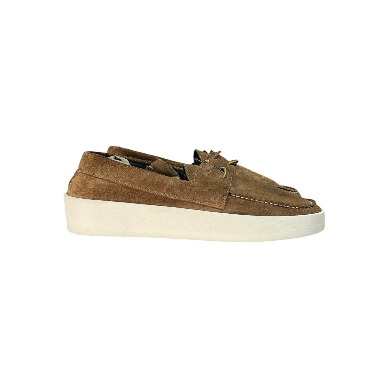 Fear of God Boat Sneakers in sigaro suede Mens Shoe Size 9