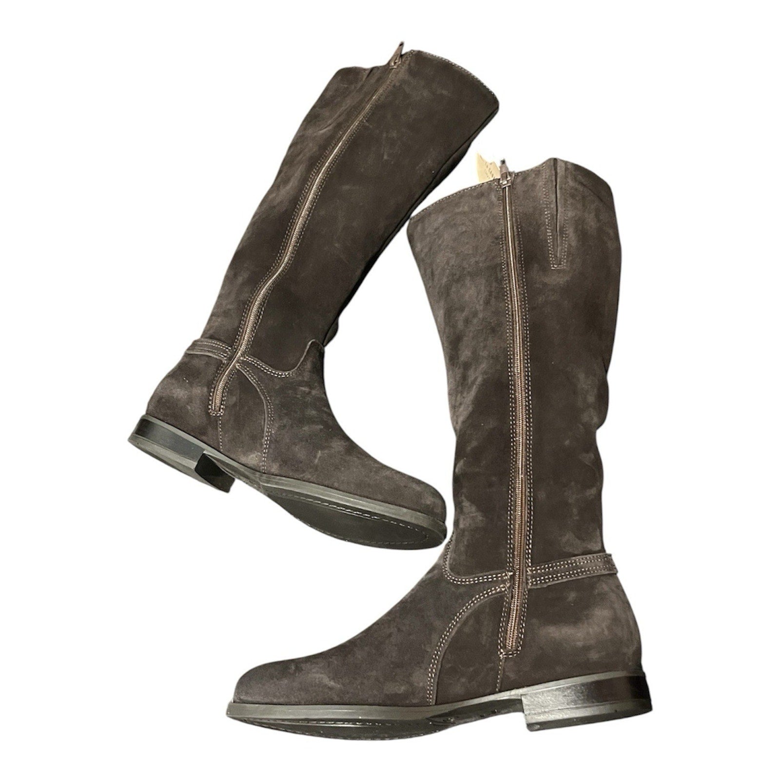 La Canadienne Gray Suede Riding Boot Women’s Size EU 38 US 7