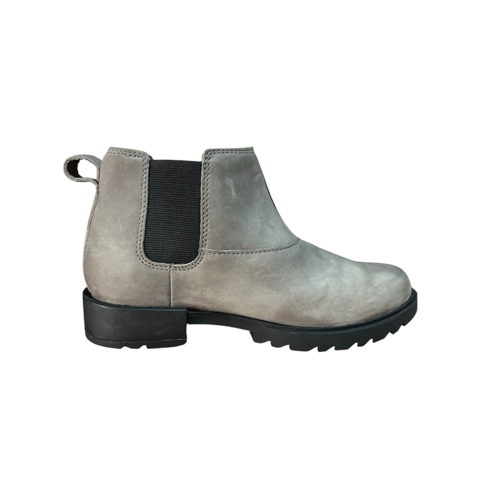 Sorel Women's Emelie II Chelsea Waterproof Boot in the Quarry/Black Womens 6 NWT