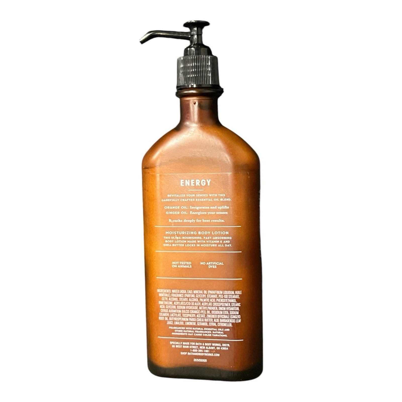 Bath And Body Works Aromatherapy Energy Orange And Ginger Lotion New