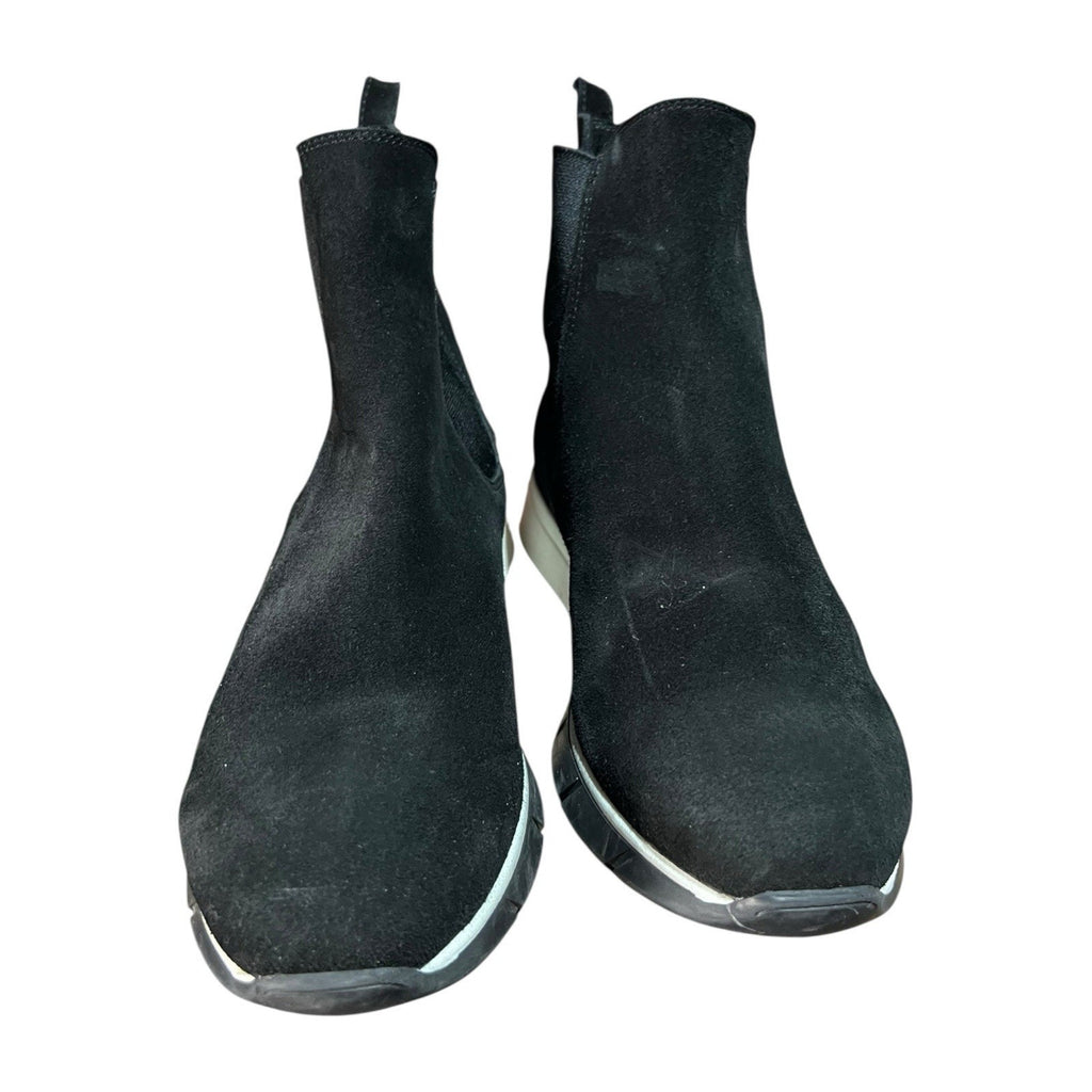 La Canadienne Newport Black Suede Waterproof Ankle Boots Women’s Shoe Size 10M