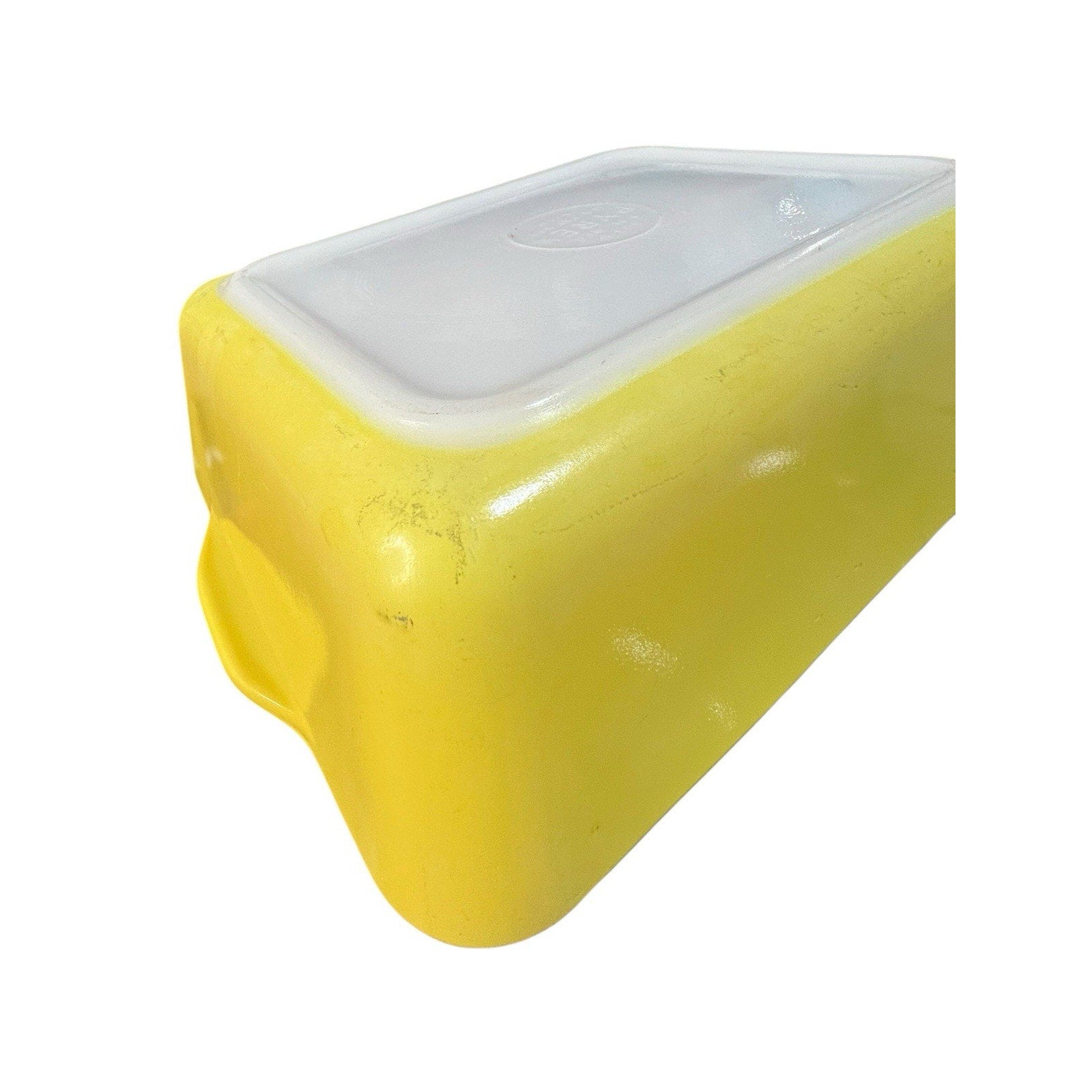Vintage Pyrex 1960s Yellow Casserole Dish 8x6.5x2 In 503-B