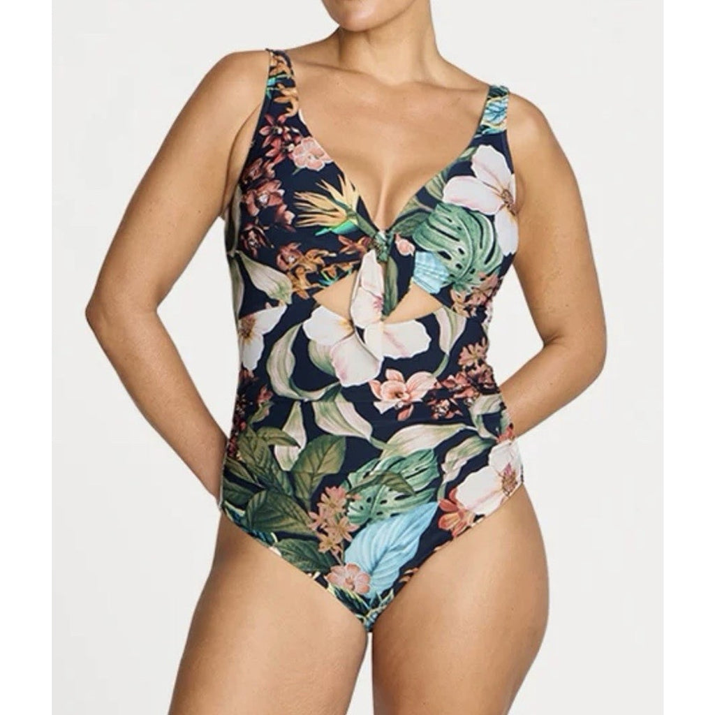 Arte Sands Into The Saltu Cezanne D/DD Cup Underwire One Piece Swimsuit SZ 16
