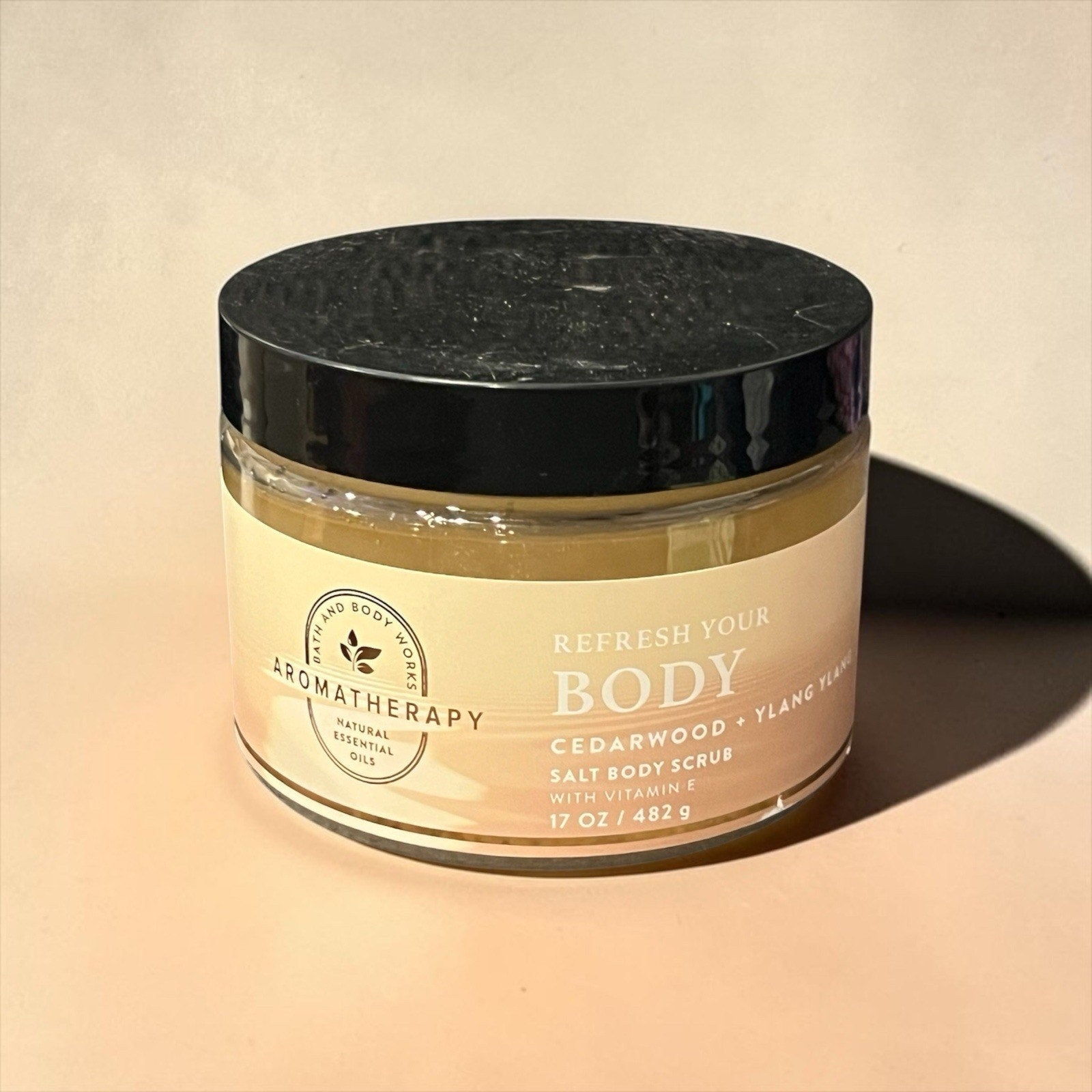 Bath And Body Works Aromatherapy Cedarwood + Ylang Ylang Salt Body Scrub New
