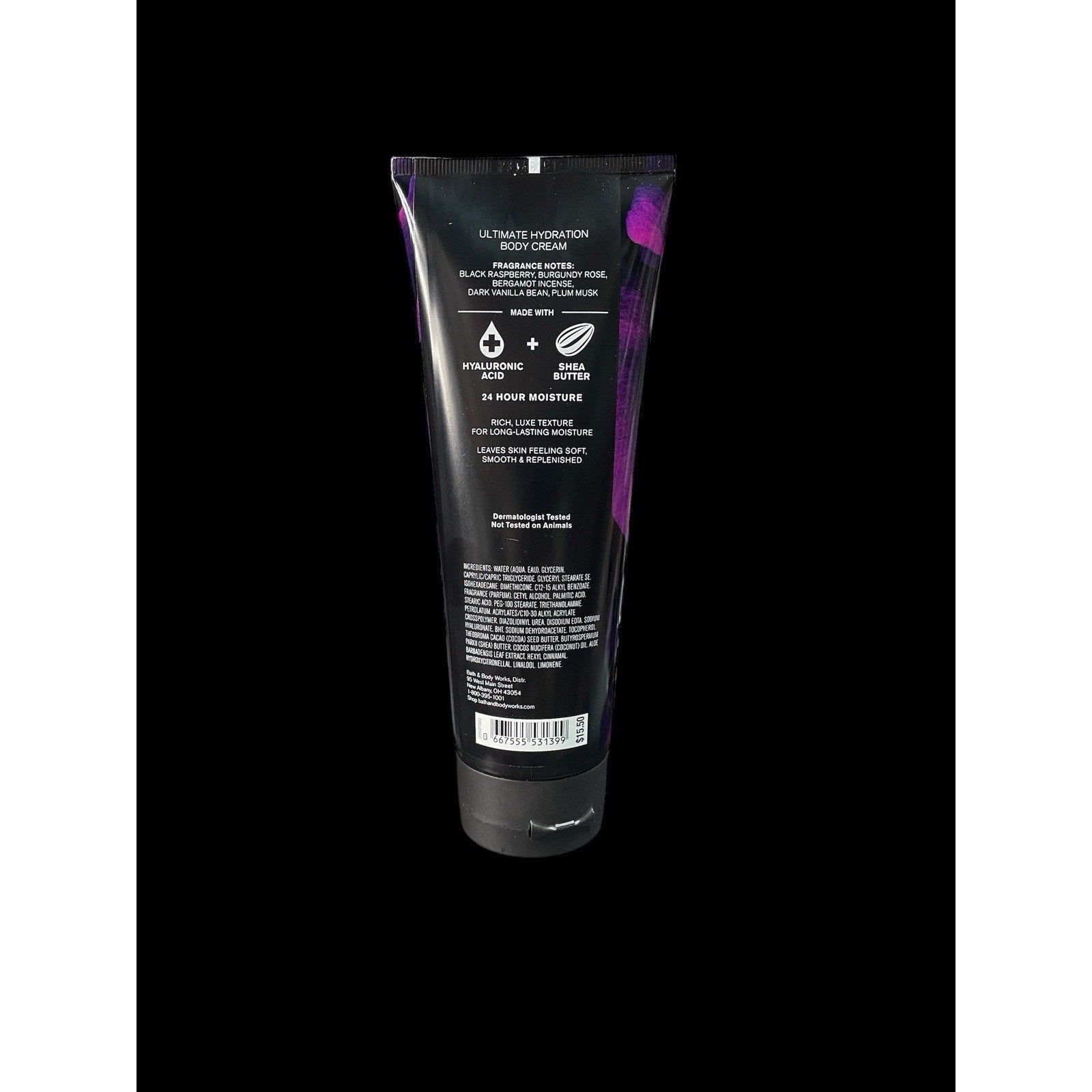 Bath & Body Works Dark Kiss Ultimate Hydrating Body Cream 8 oz – New