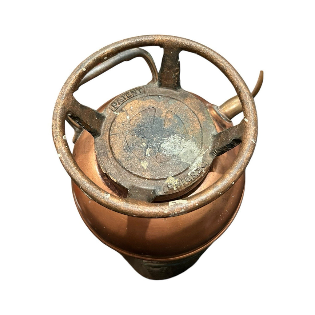 Red Star Vintage Copper / Brass Fire Extinguisher