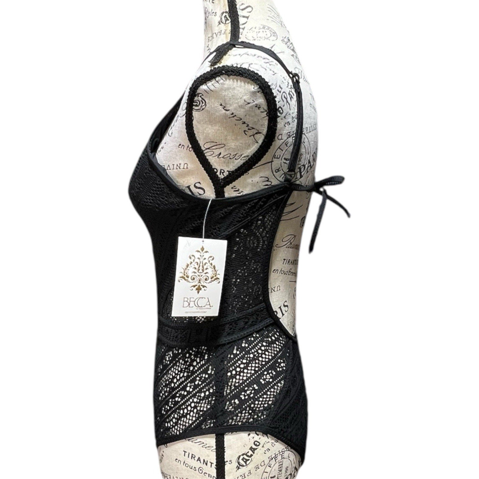 BECCA by Rebecca Virtue Color Play Plunge One-Piece Swimsuit Size S NWT