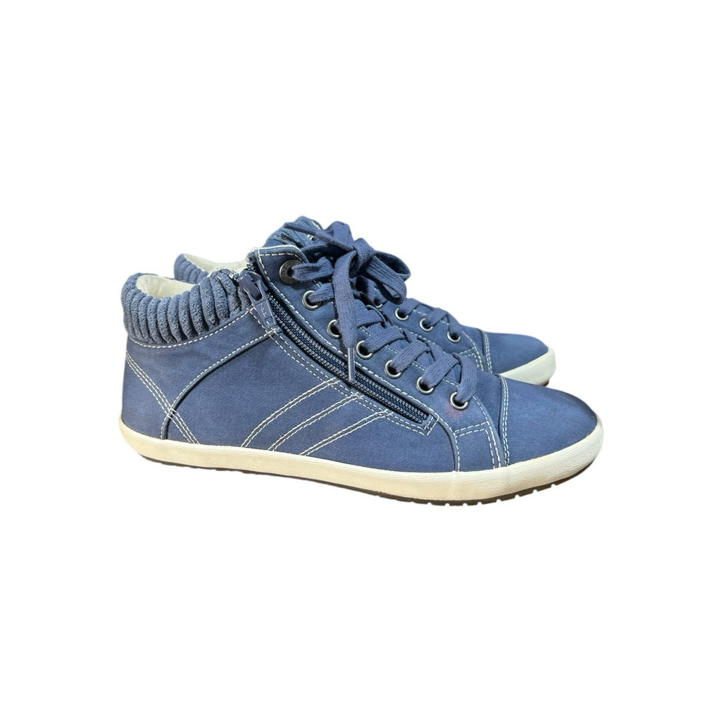 Taos Women's Startup Sneaker in Indigo Distressed Womens Shoe Size 7