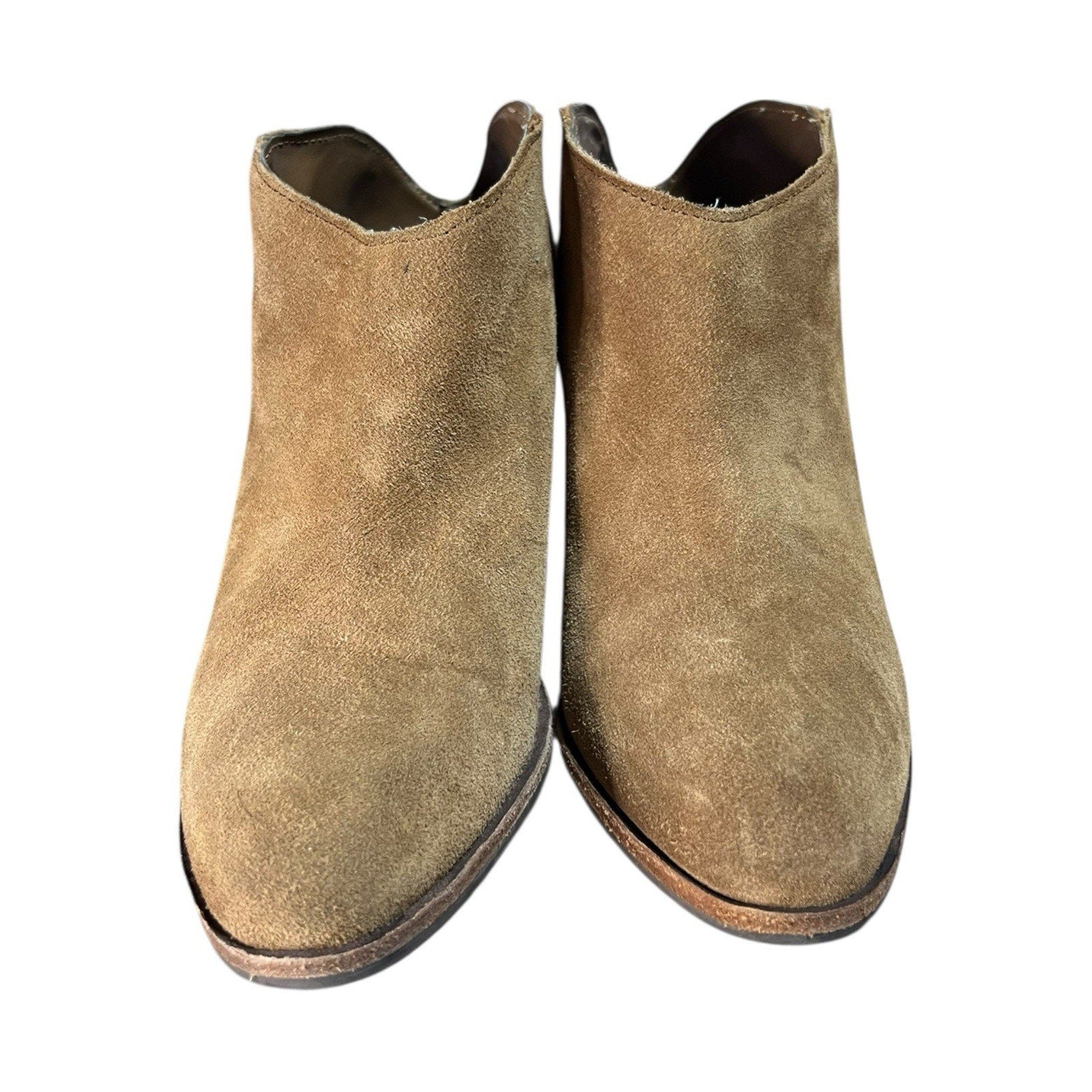 Dolce Vita Haken brown suede slip-on ankle booties Women’s Shoe Size 5.5