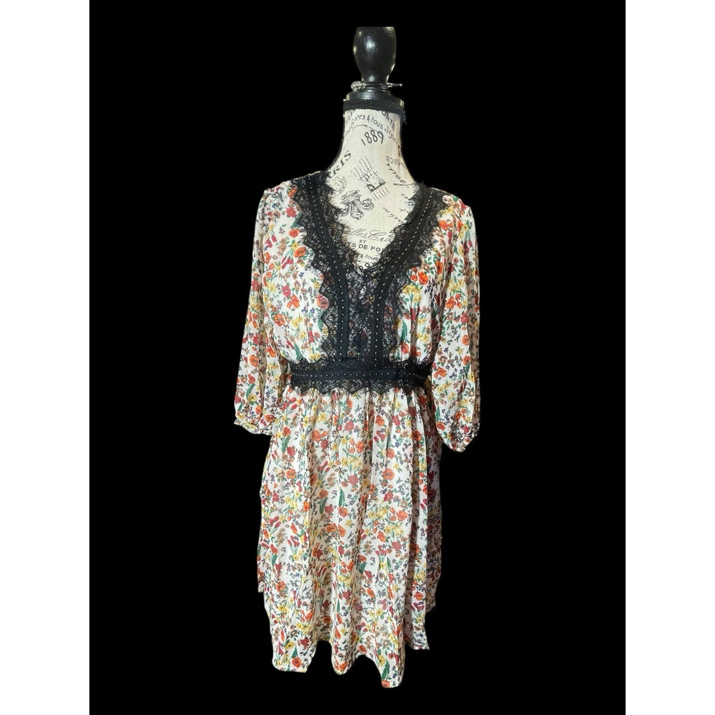 Hayden Floral Print Short Dress Size M NWT