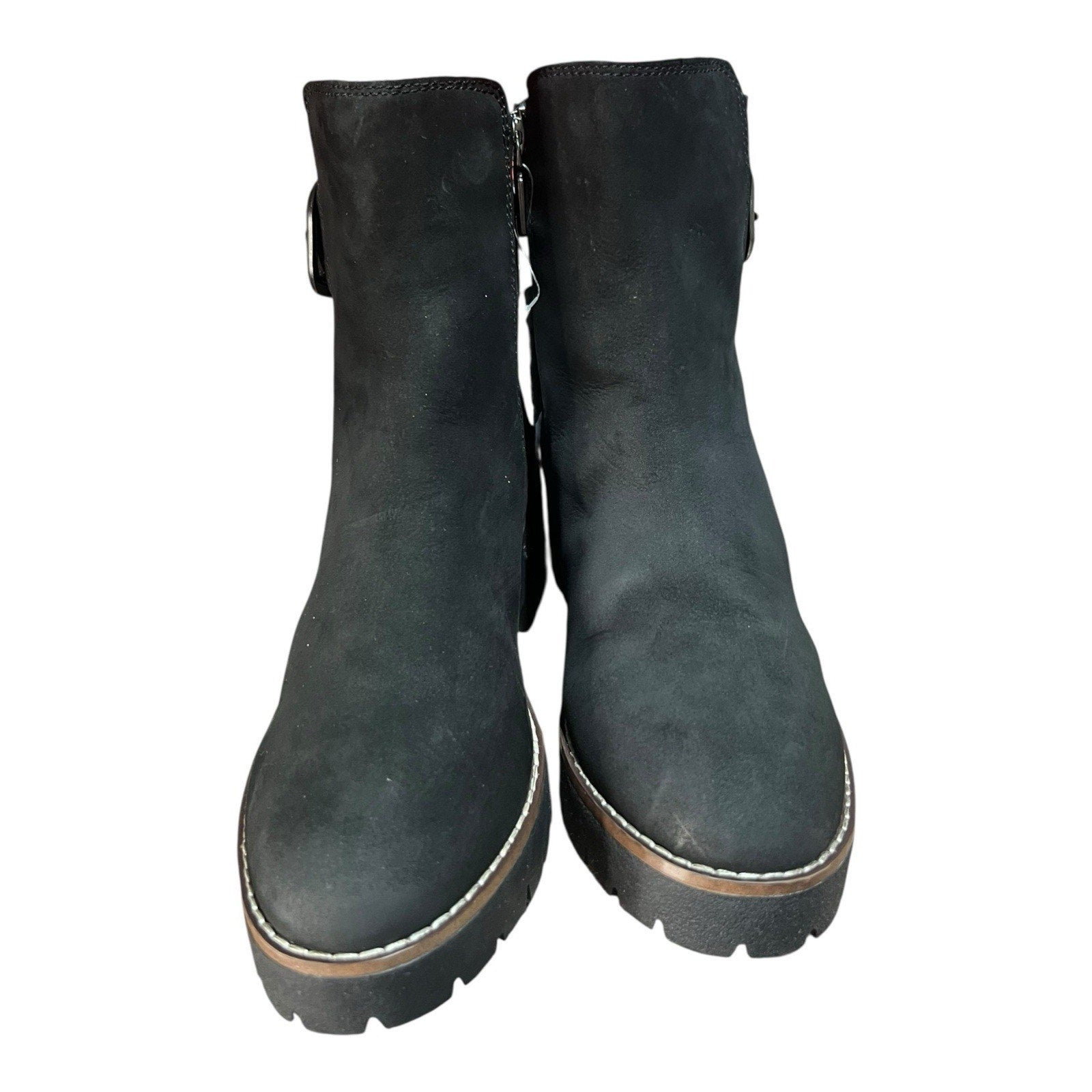 Blondo Dahlia waterproof bootie Black Suede Women’s Size 7.5 M