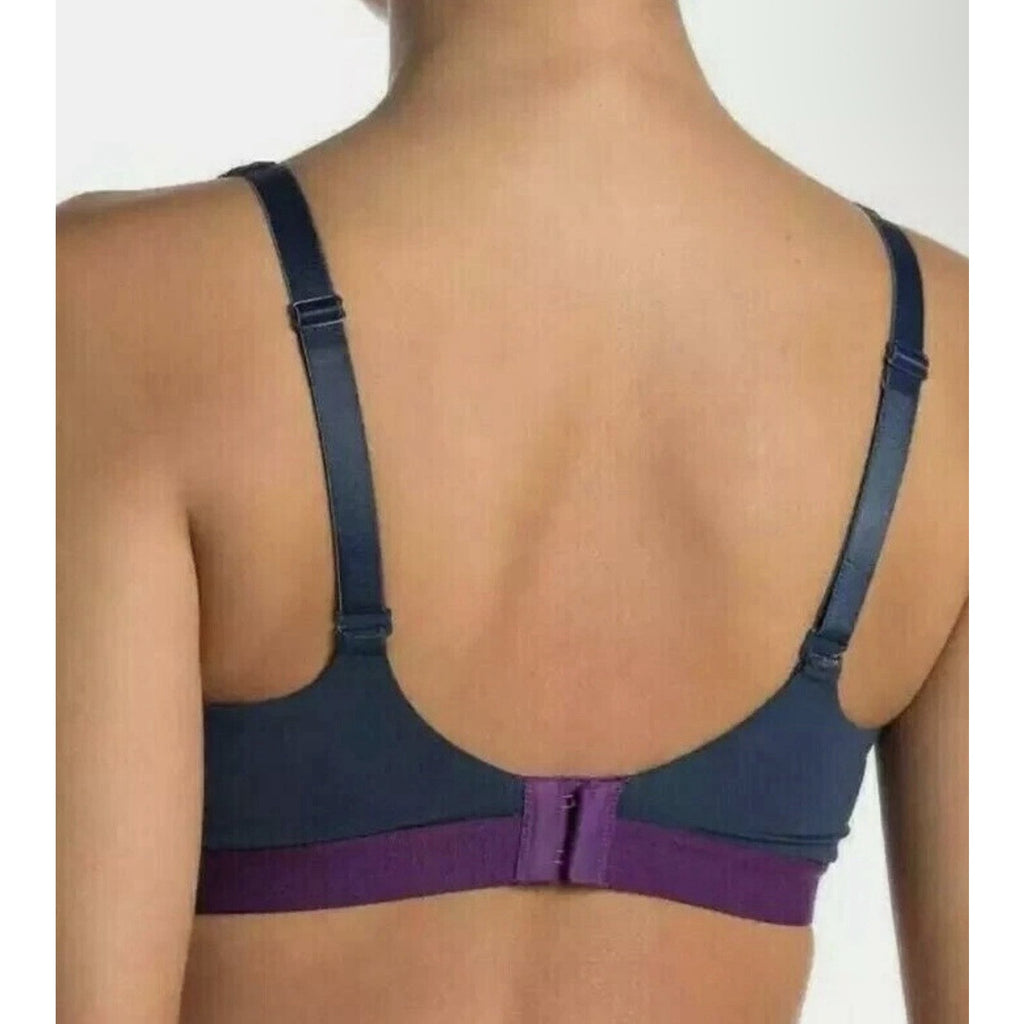 Natori Recharge Sport Bra Navy Blue And Purple Size 32C