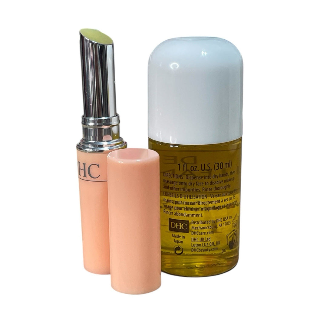 DHC Beauty Duet - Full Size Lip Cream & Travel One-Ounce Deep Cleansing Oil