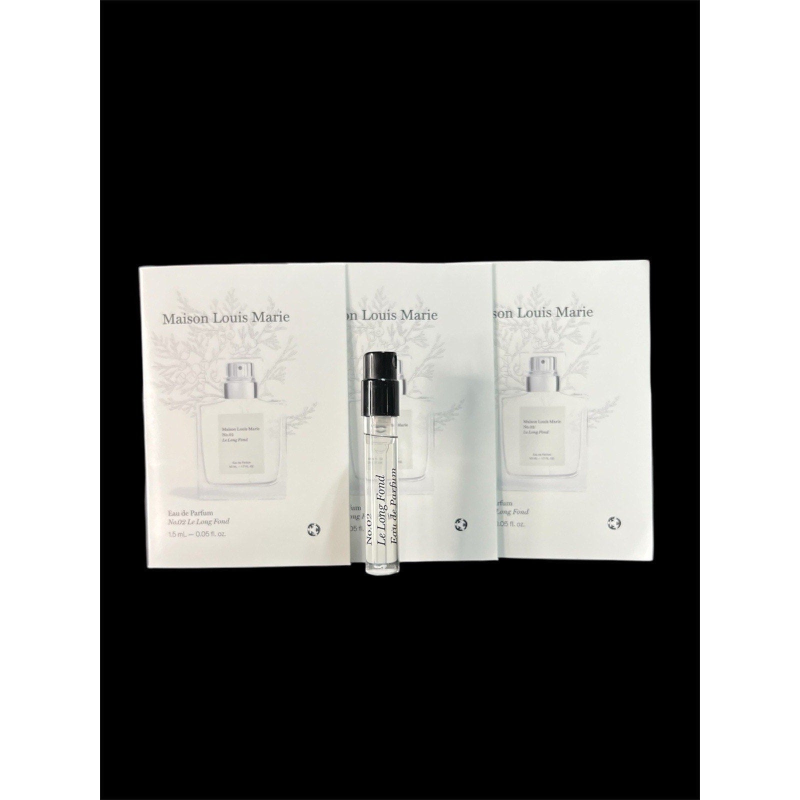 Maison Louise Marie No 02 Le Long Fond Set Of 3 - 1.5 ML EA New