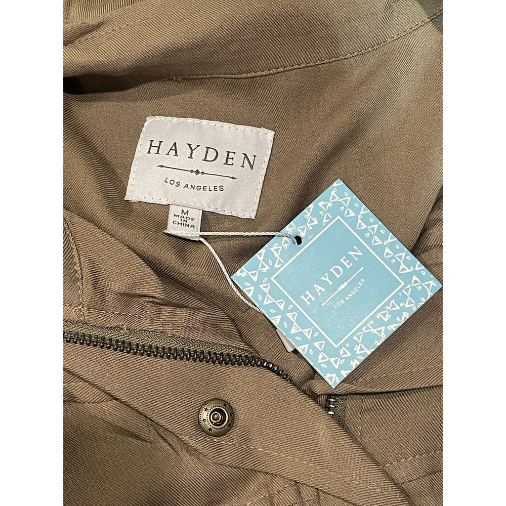 Hayden Olive Green Zip Jacket - Women’s Medium, Lightweight