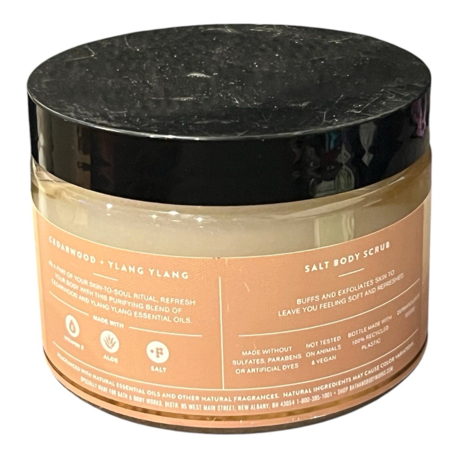 Bath And Body Works Aromatherapy Cedarwood + Ylang Ylang Salt Body Scrub New