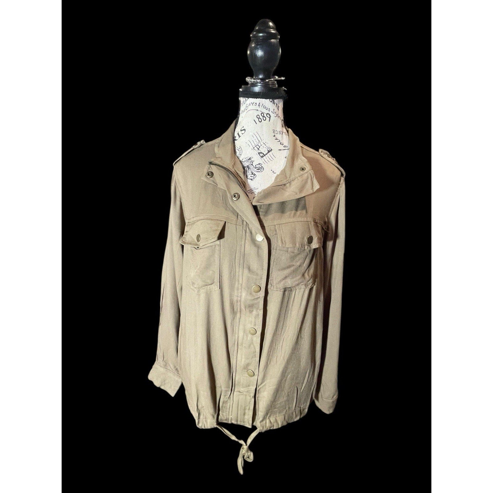 Hayden Olive Green Zip Jacket - Women’s Medium, Lightweight