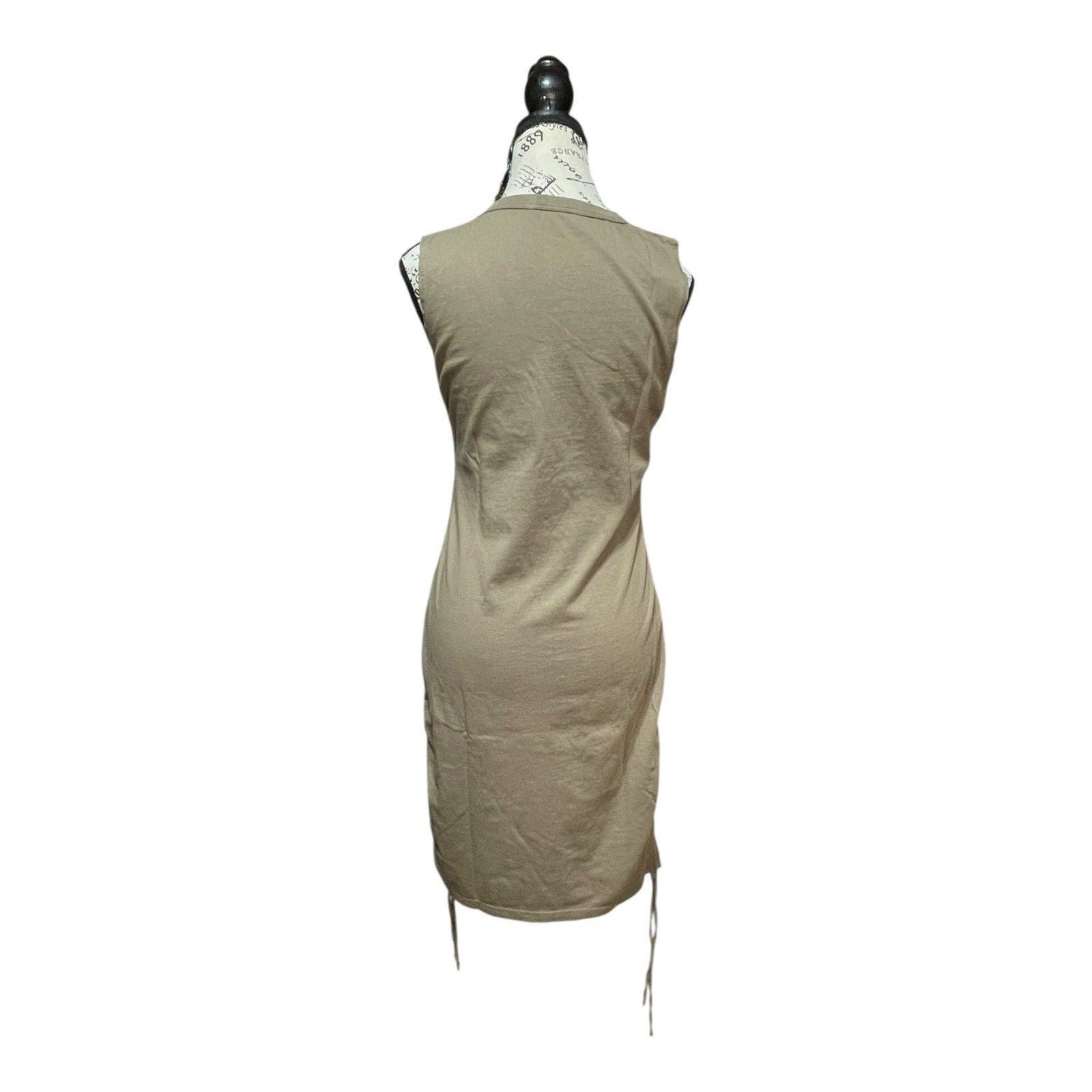 Cotton Citizen Olive Green Knee-Length Tee Dress L - New w/o Tags