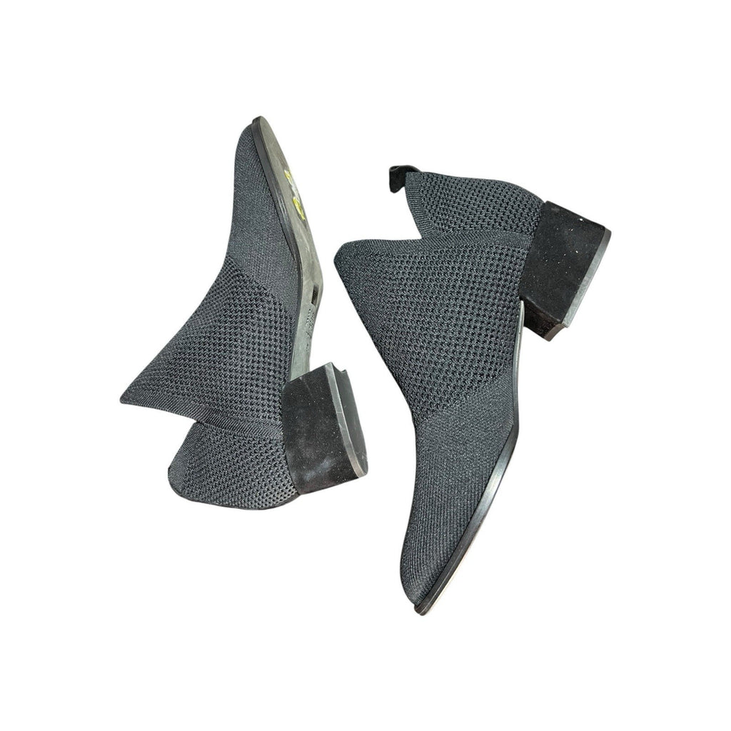 Eileen Fisher Cleaver Knit Booties With 1 3/4 In Block Heel Size 8.5