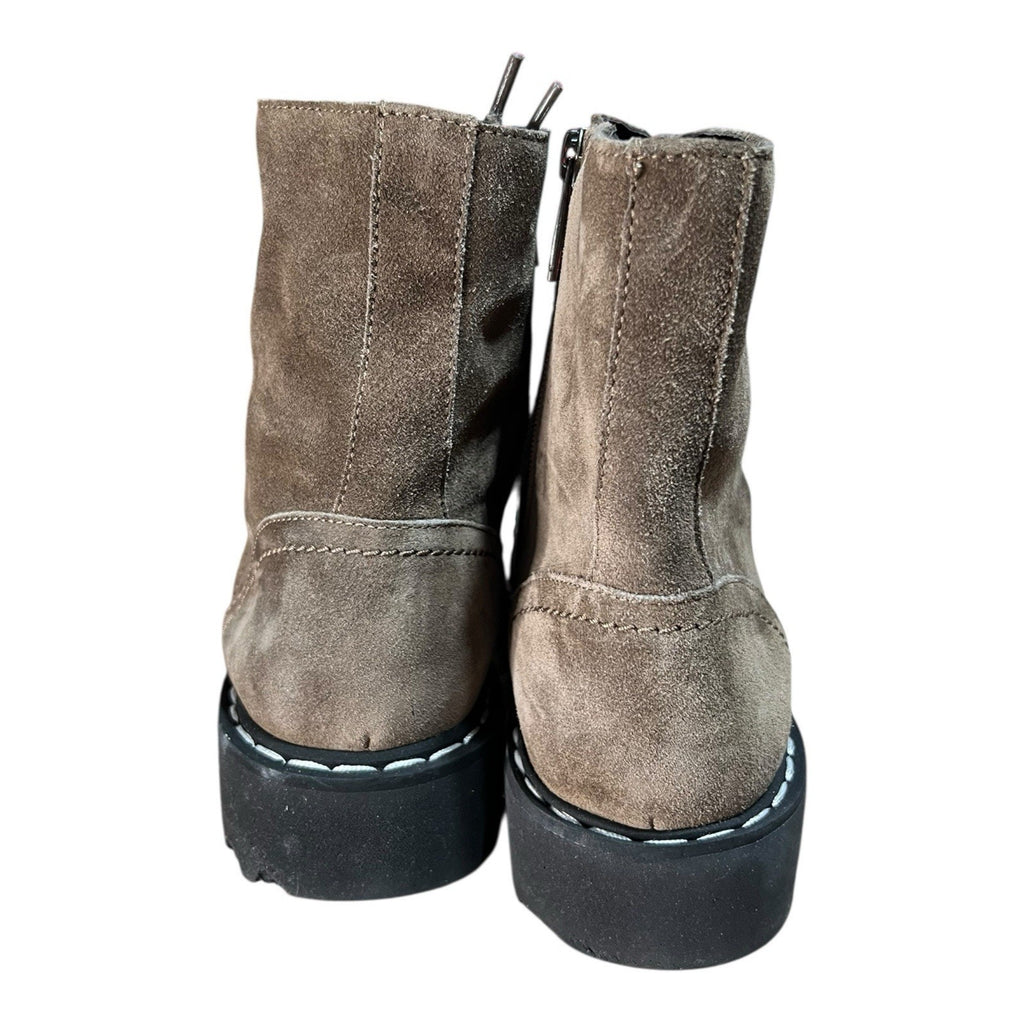 Aquatalia Harlyn suede combat booties Suede Women’s Shoe Size 9.5 m
