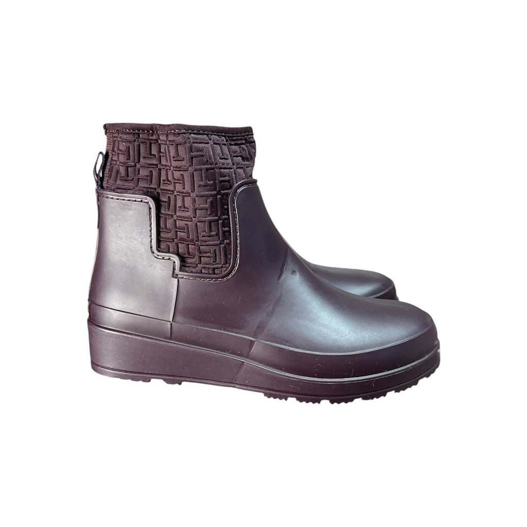Tommy Hilfiger Purple Ankle Rubber Rain Boot Women’s Shoe Size 7