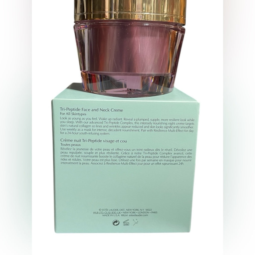 Estee Lauder Resilience Multi-Effect Night Face and Neck Creme - NIB 1.7 oz
