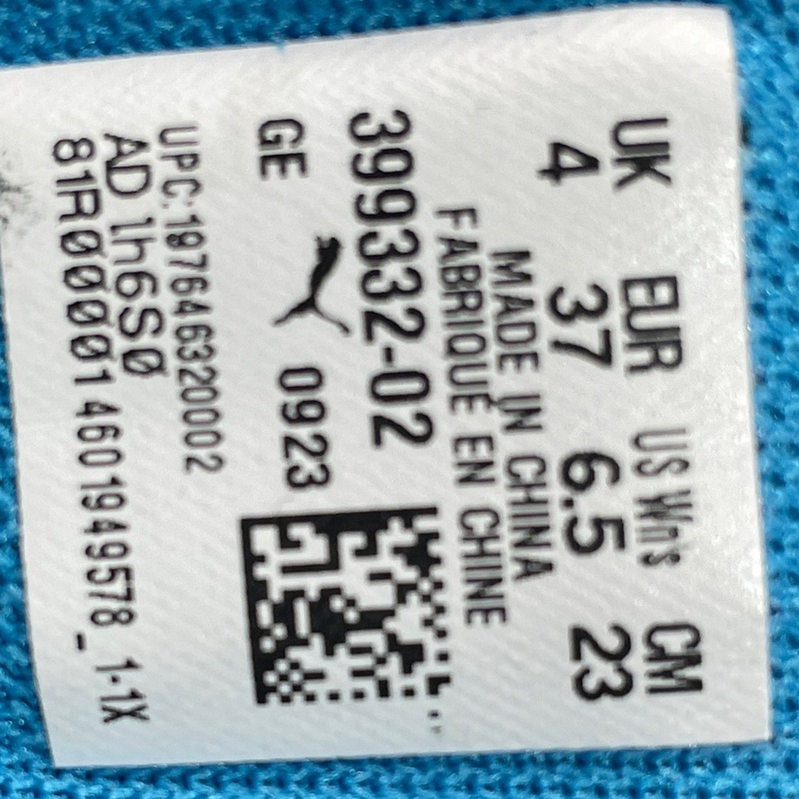 Fenty Puma Blue and Yellow Suede Sneakers womens 6.5 or EU 37