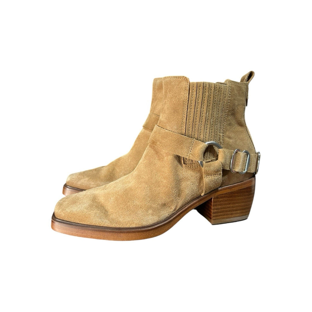 Sam Edelman Bellamie camel harness moto bootie Size 6.5M