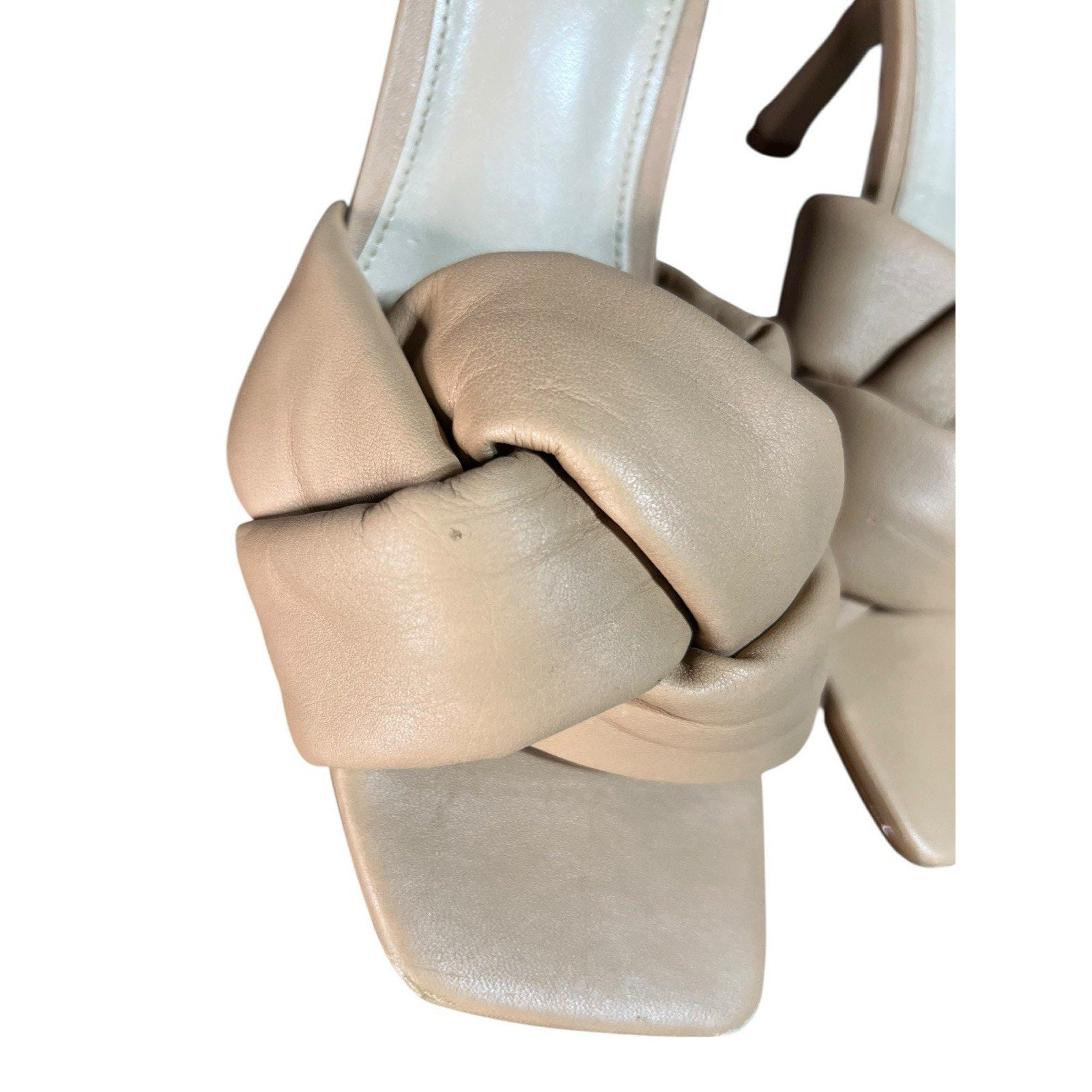 Vince Camuto Joieana puffy braided strap leather mule sandals Size 11 M