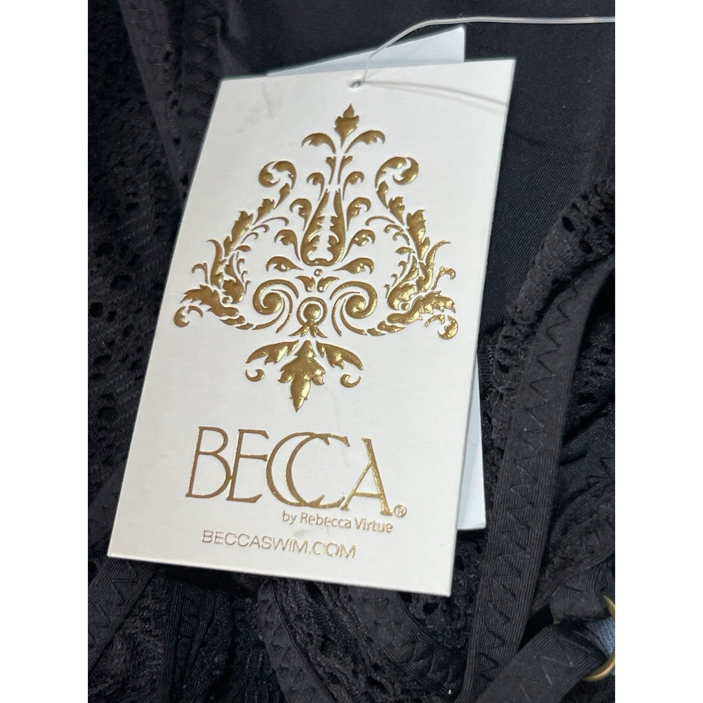 BECCA by Rebecca Virtue Color Play Plunge One-Piece Swimsuit Size S NWT