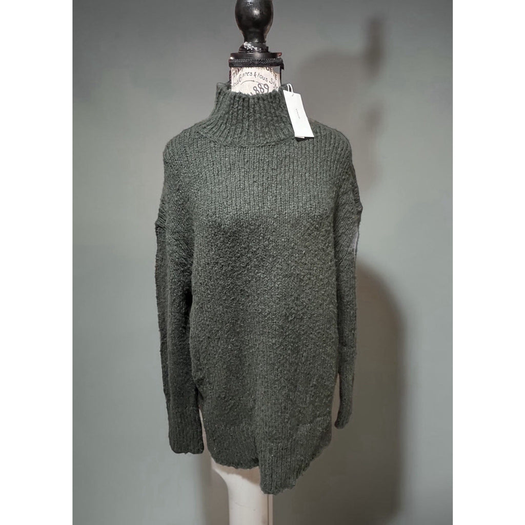 Vince Wool Pullover Wool Blend Sweater In Juniper Green Size S MSRP $445
