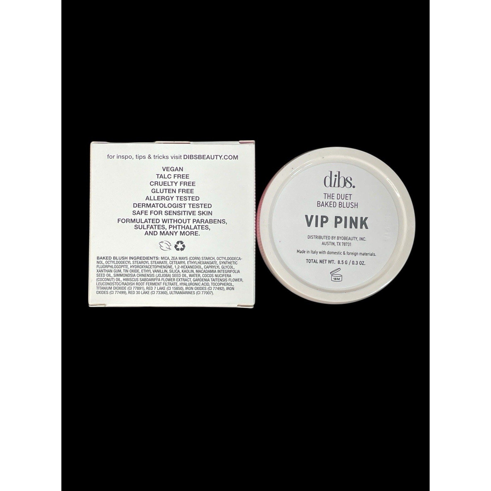 Dibs Blush The Duet VIP Pink New In Box