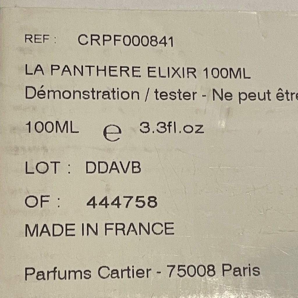 Cartier La Panther Elixer 100 ml New in Tester Box