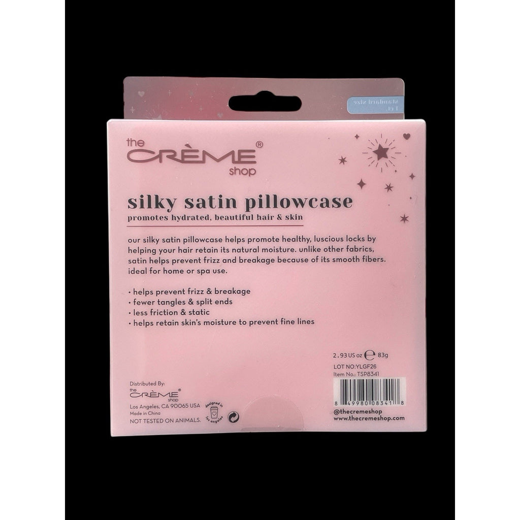 The Crème Shop Silky Satin Pillow Case New In Box