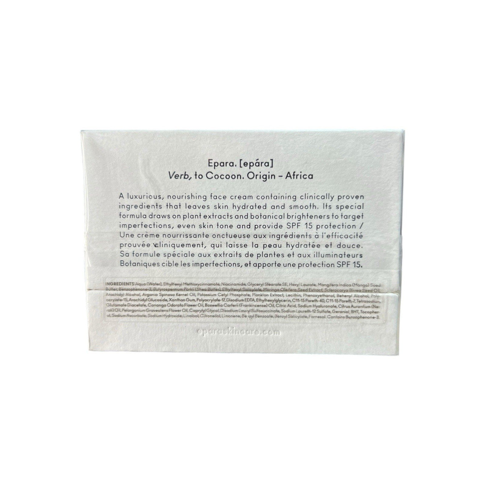 Epara Moisturising Face Cream 1.76oz New Sealed