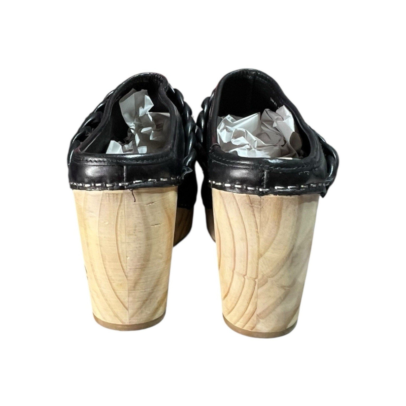 Dolce Vita Hila slip-on clogs Black Leather Women’s Shoe Size 9.5