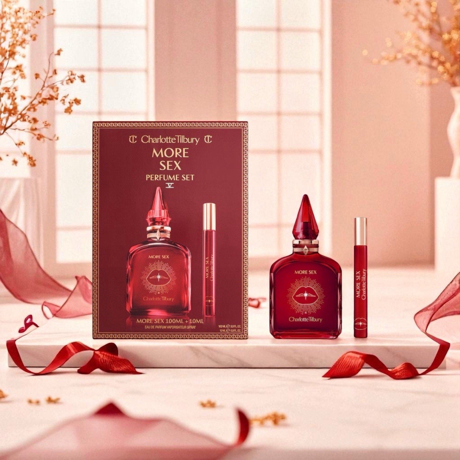 Charlotte Tilbury More Sex Perfume Set 100 Ml And 10 Ml New In Box