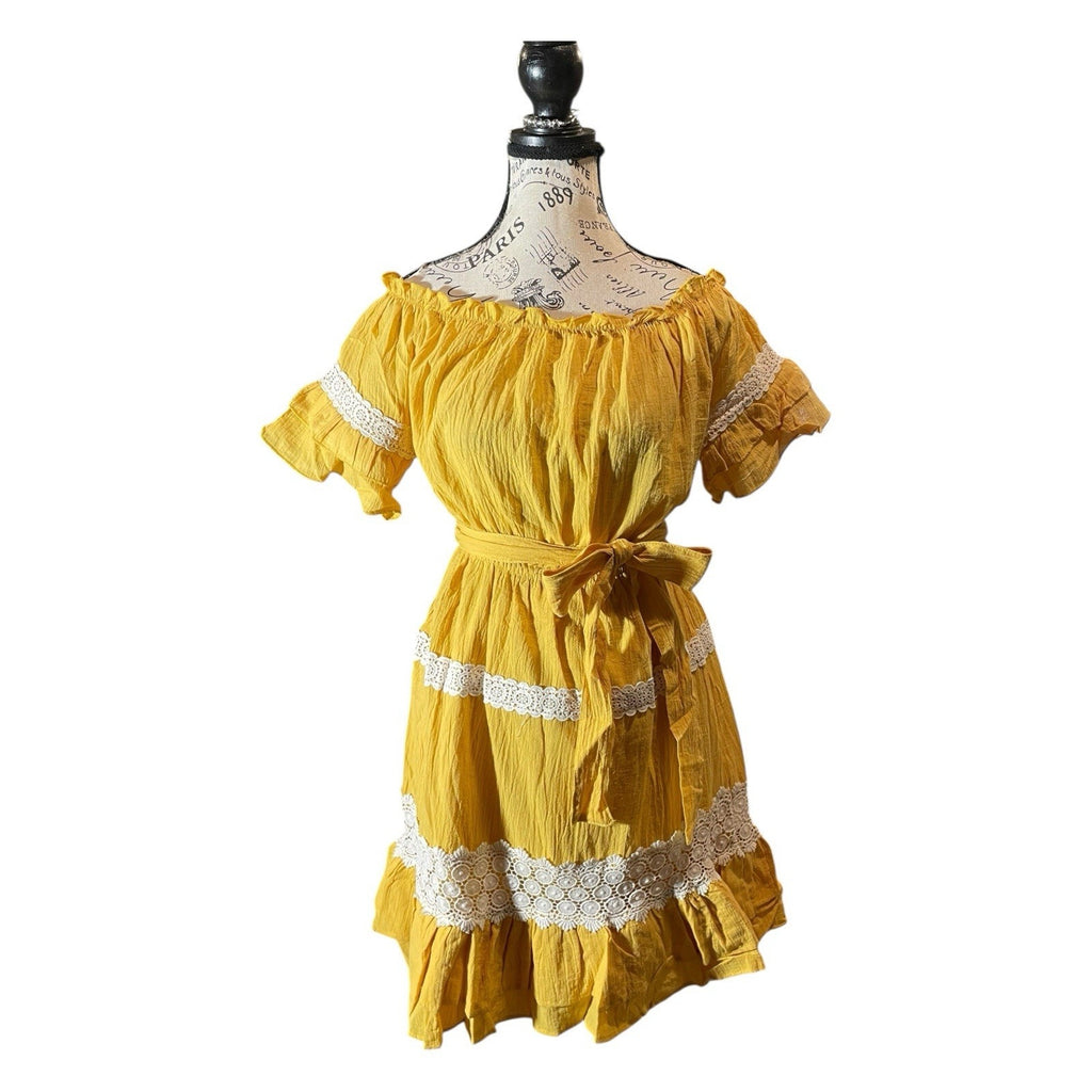 Hayden Yellow Dress Size S NWT