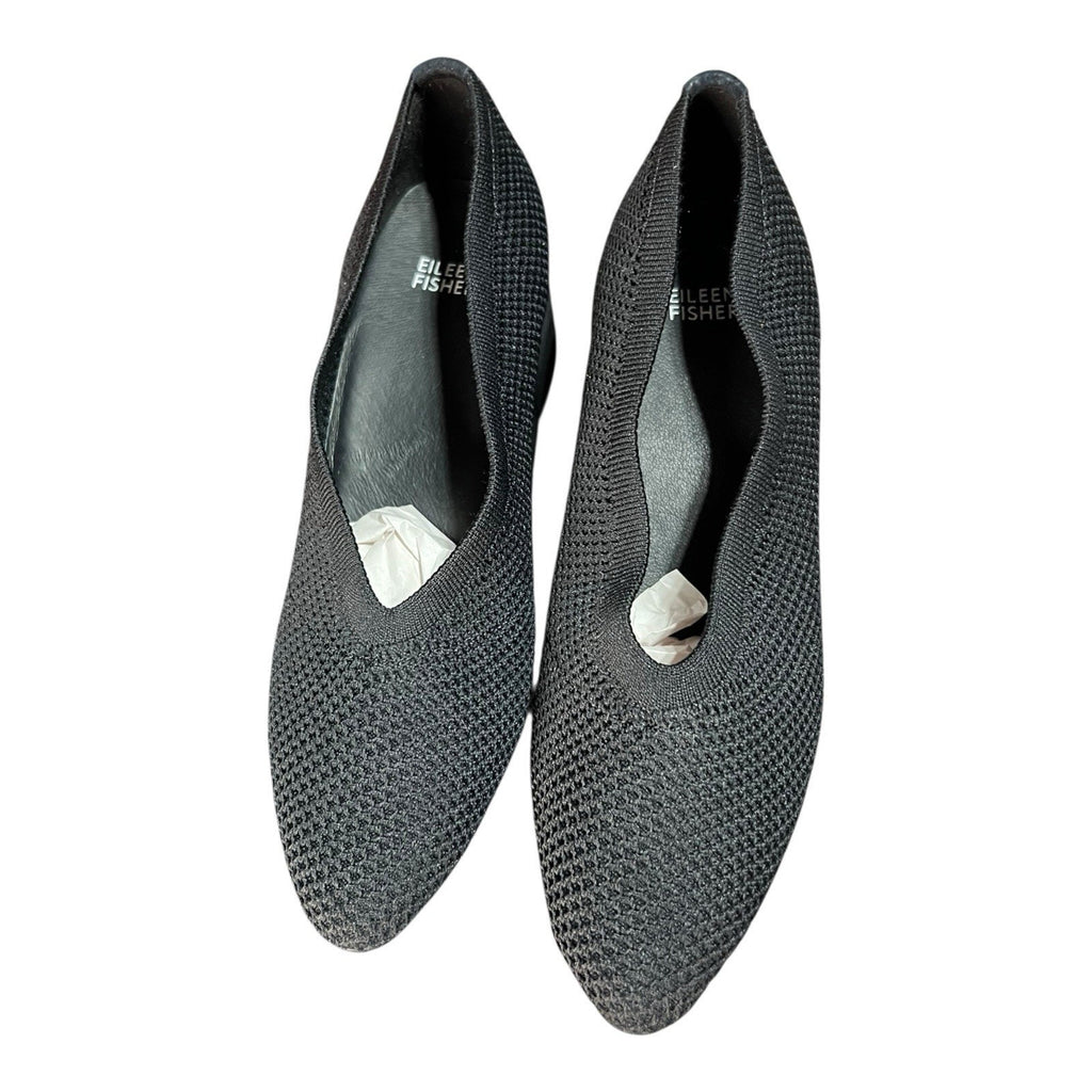 Eileen Fisher Gabby Pump Black Shoes Women’s Size 9 With A 2 In Heel