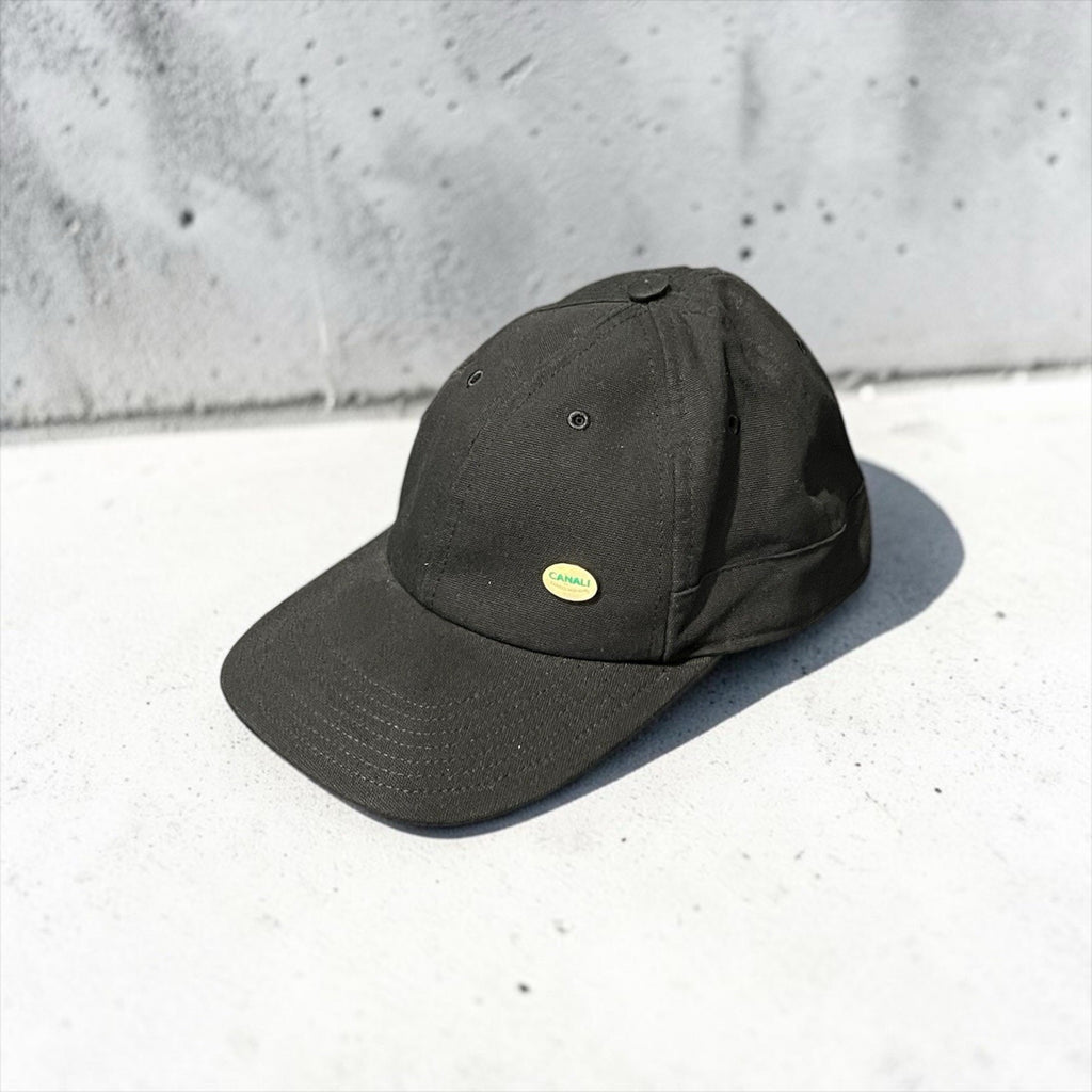 Canali logo-appliqué baseball cap in black Fitted