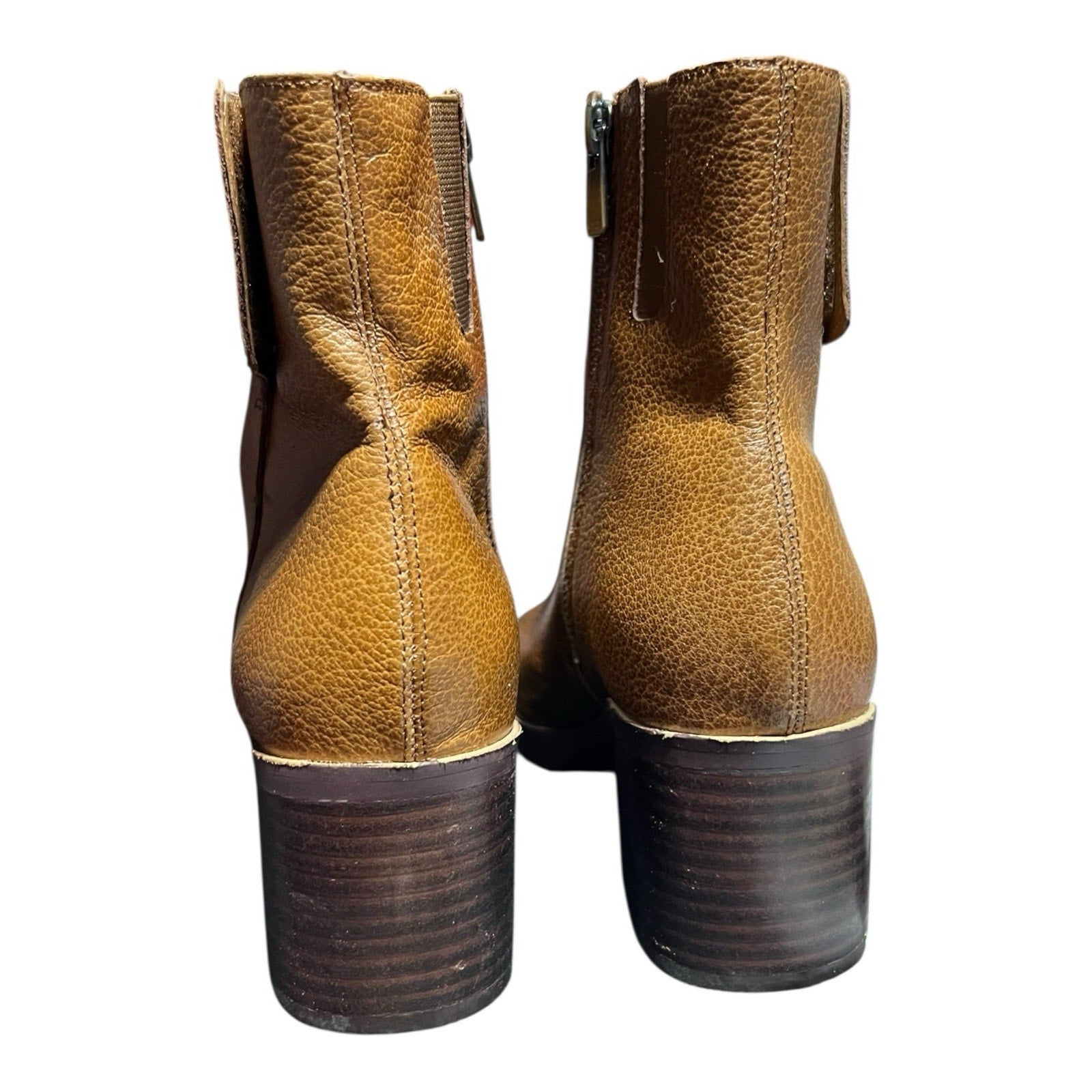 NYDJ Brown Leather Ankle Boots – Size 7.5