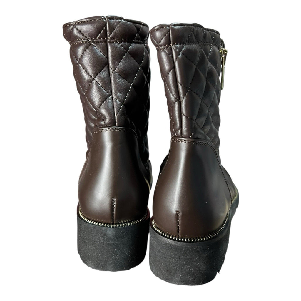 Ron White Tiffany Combat Boot Brown Calf Leather Women’s Shoe Size 7.5
