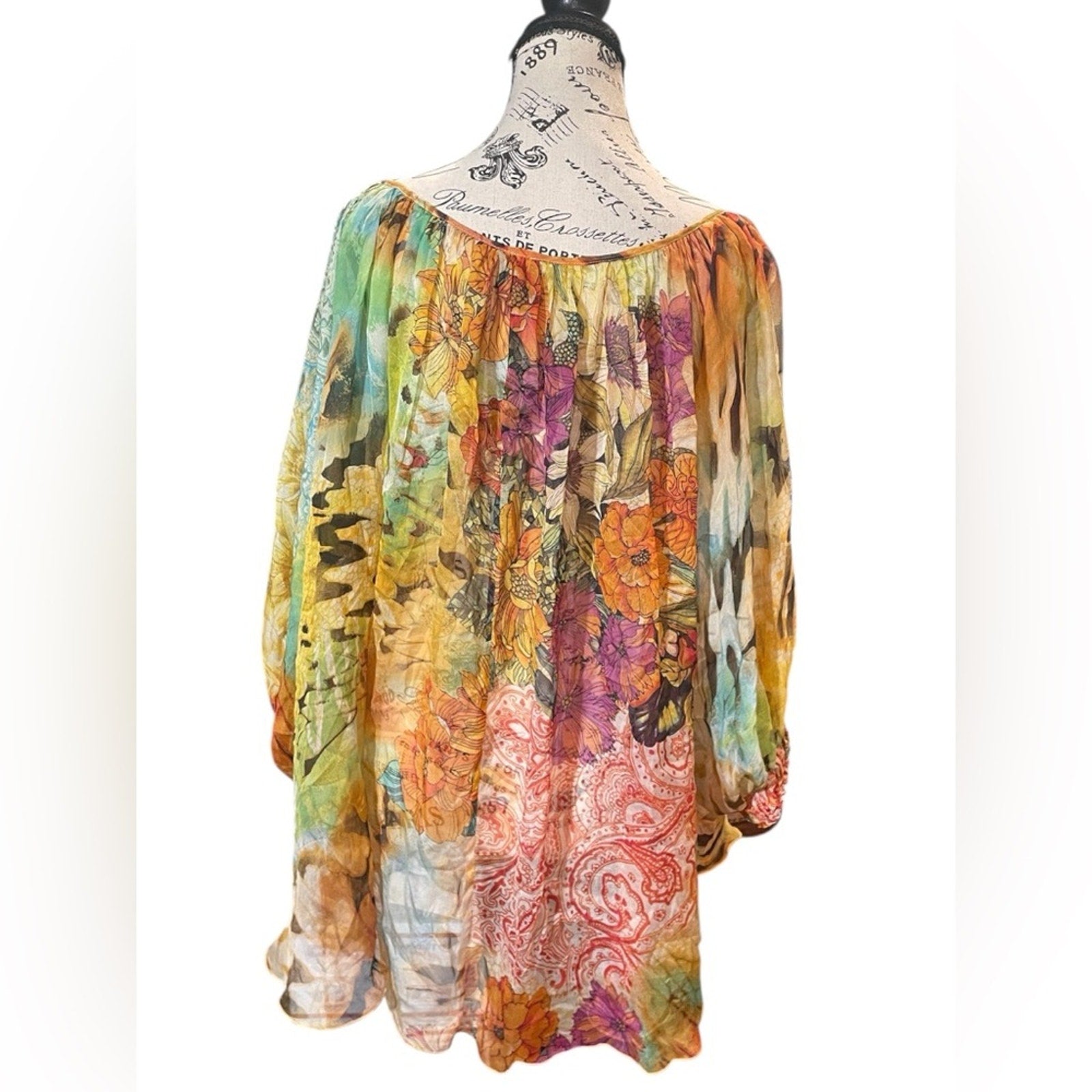 ABS by Allen Schwartz 100% Silk Blouse – XS, Detailed, Luxe