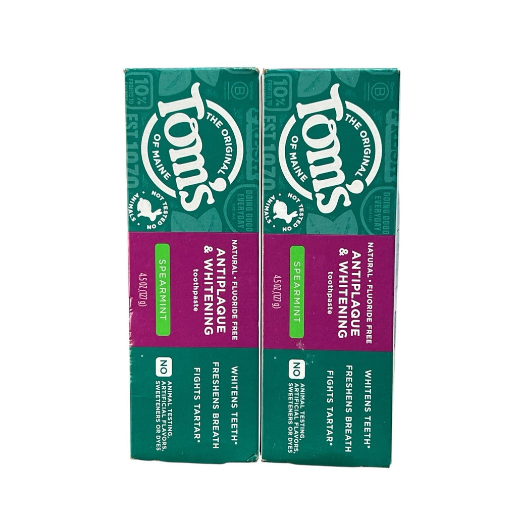 Tom’s Antiplaque And Whitening Toothpaste Set Of 2 New