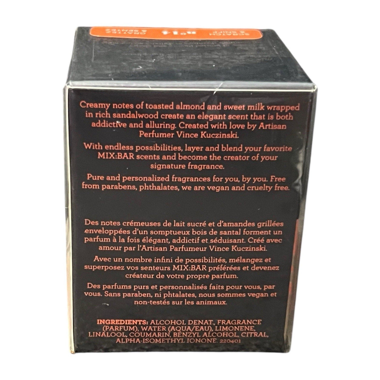 MIX:BAR Whipped Almond Eau de Parfum 1.7oz New