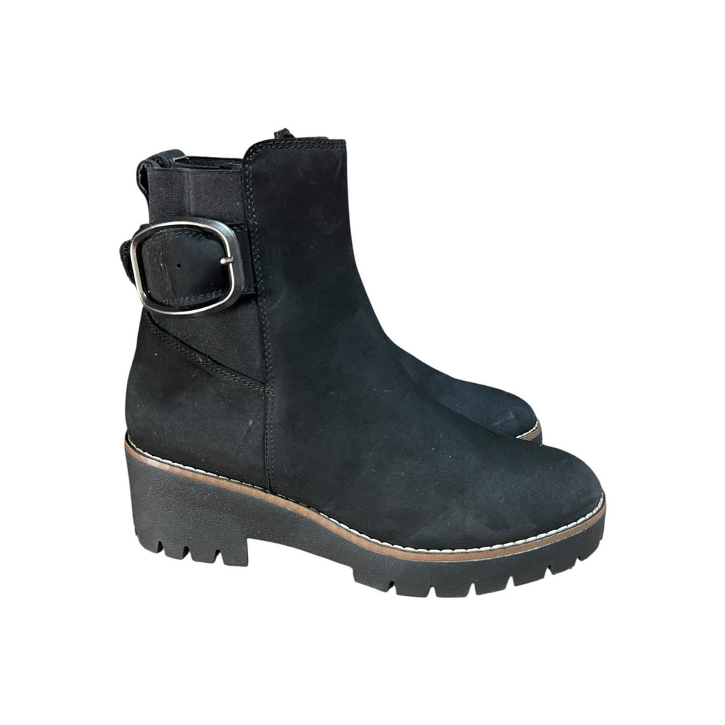 Blondo Dahlia waterproof bootie Black Suede Women’s Size 7.5 M