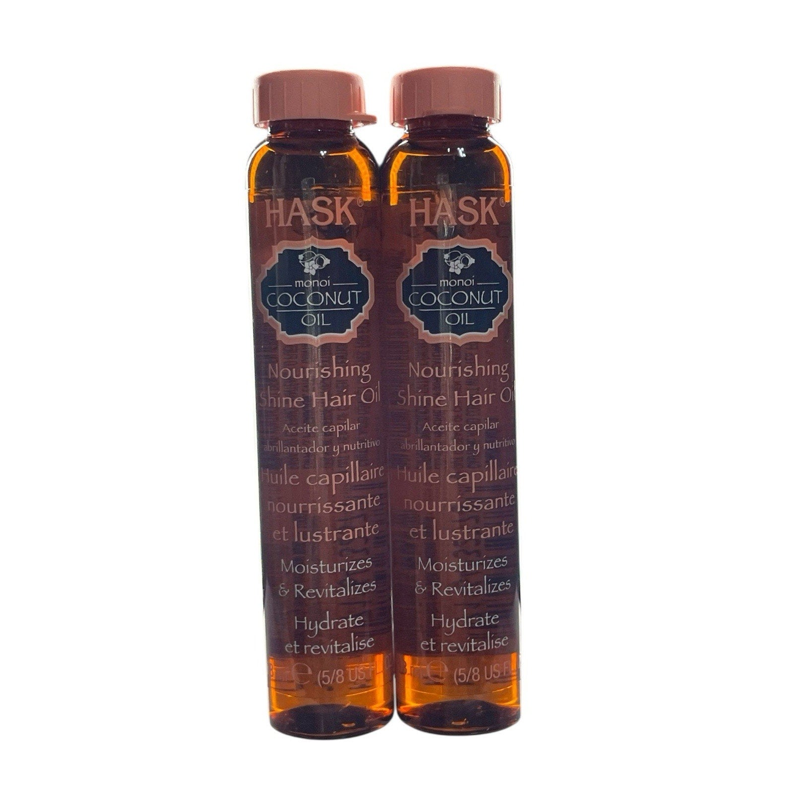 Hask Coconut Oil Nourishing Shine—Two eighteen-milliliter coconut-kissed treats