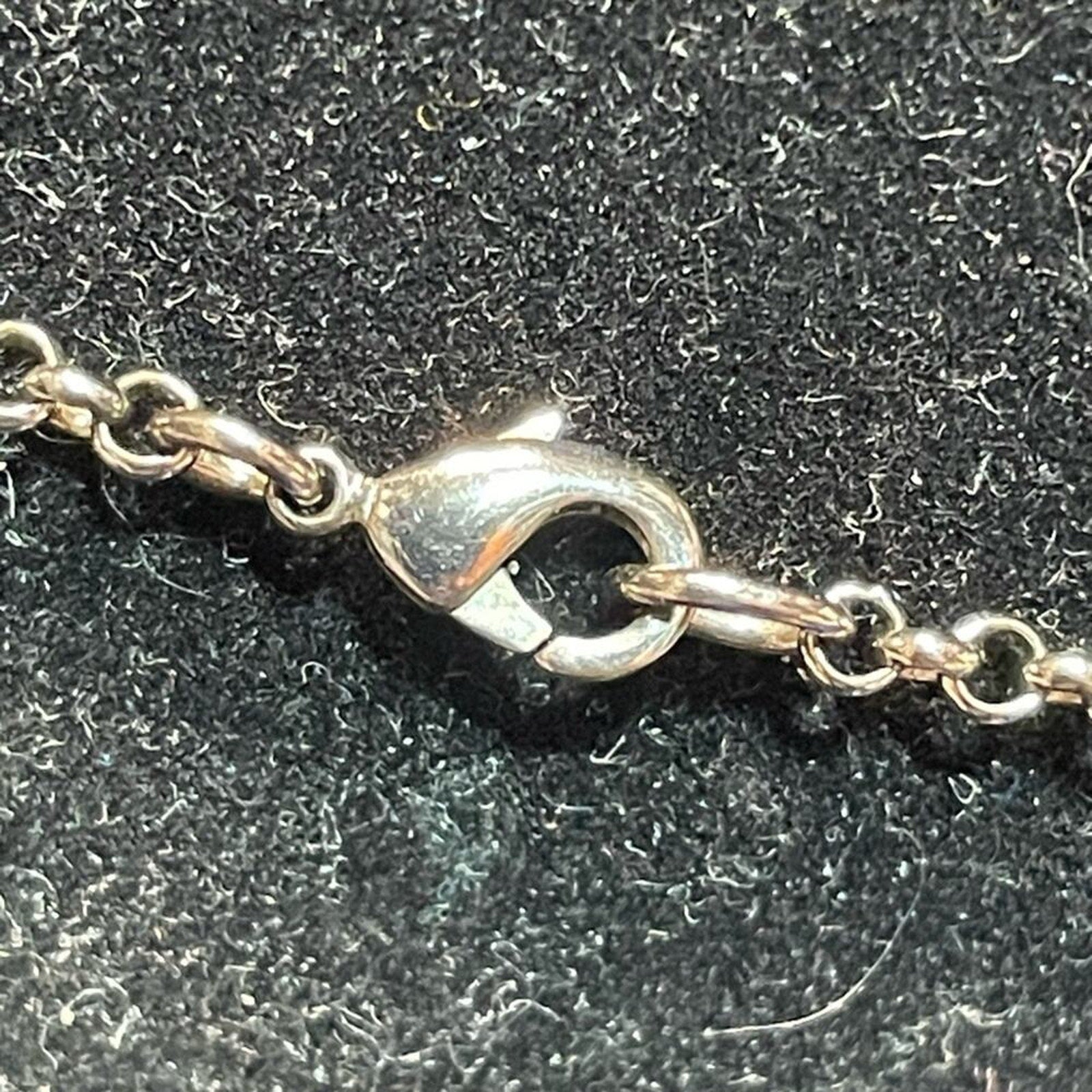 Chloe repose Quarts and Silver Tone Chain Necklace on 18 in chain with COA