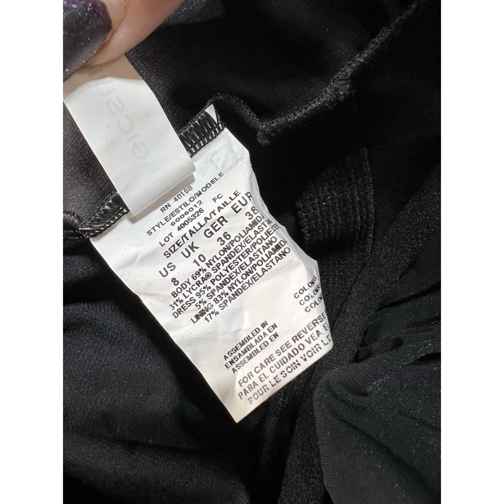 Magic suit Sea Level Australia black U-bar bandeau one-piece swimsuit SZ 8 NWOT