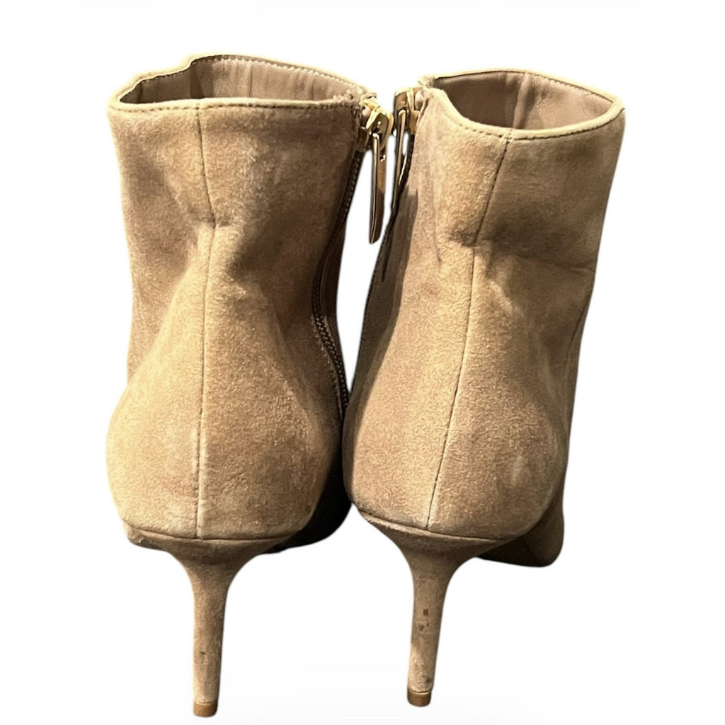 L'Agence Aimee booties Beige Suede Ankle Bootie Women’s Size EU 38
